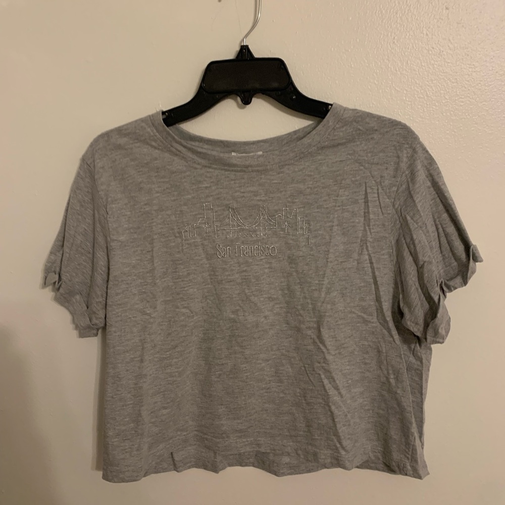 SAN FRANCISCO STITCHED CROP TOP